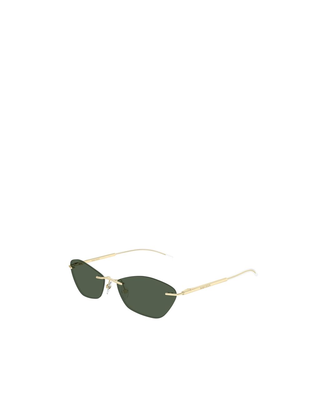 McQueen Green Eyewear Irregular Frame Sunglasses for men