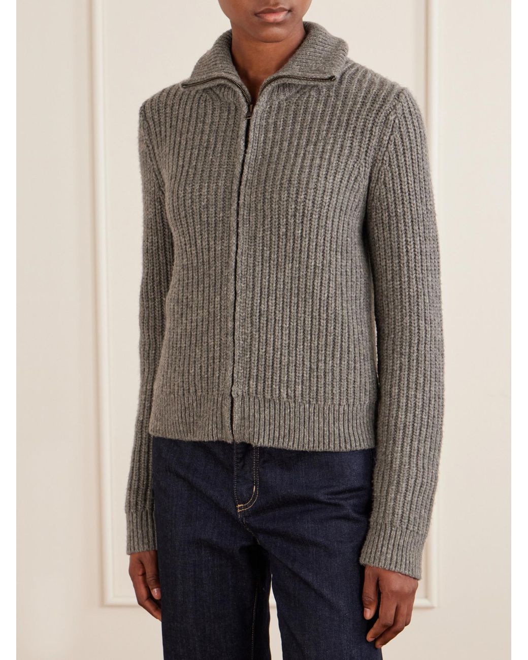 Nili Lotan Gray Casual Cardigan