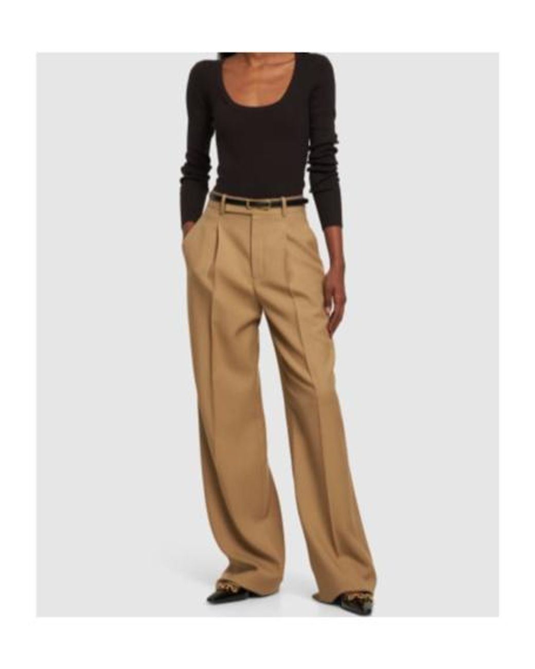 Michael Kors Black Crew Neck Knit Bodysuit