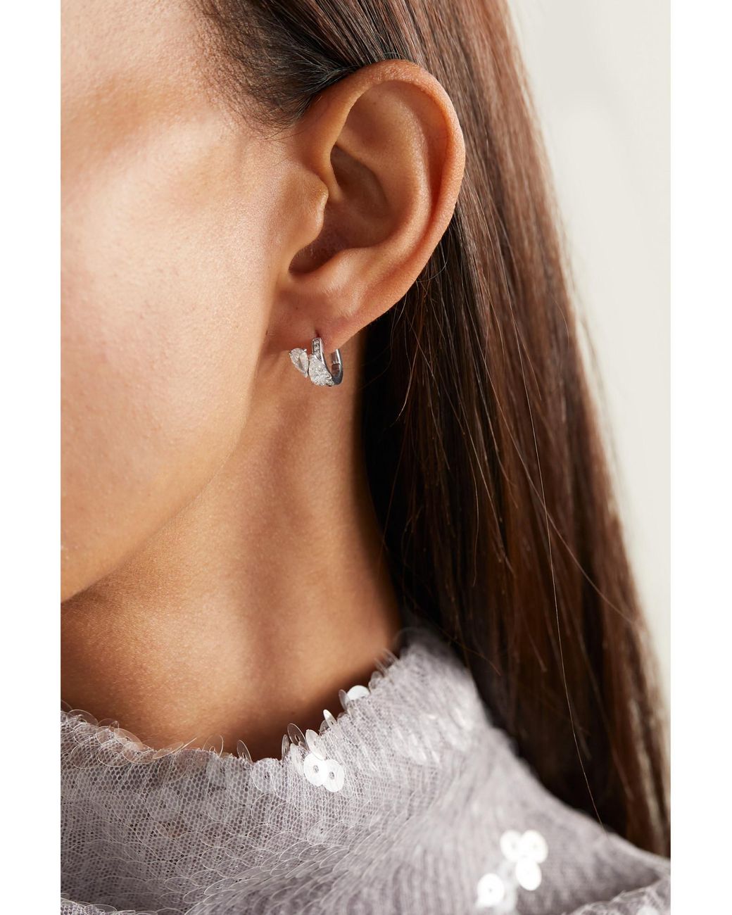 Repossi White 14-Karat Diamond Single Earring