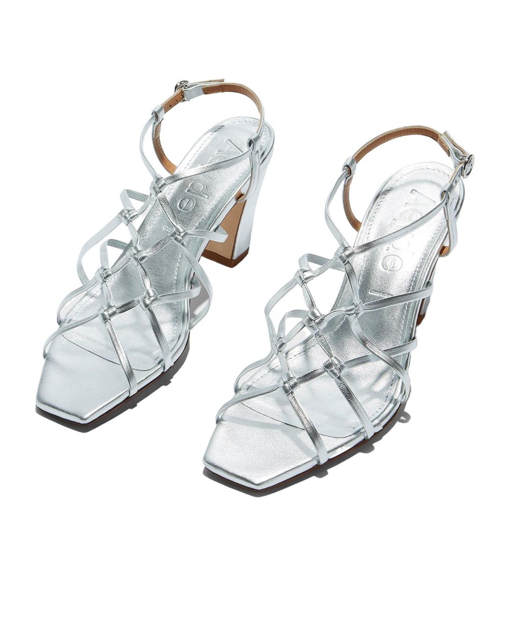 Aeyde White Acacia Block-Heel Sandals