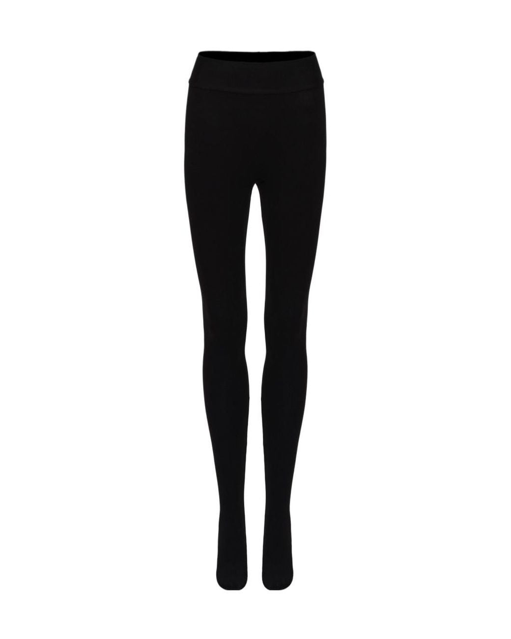 Magda Butrym Black Footed Cotton Leggings