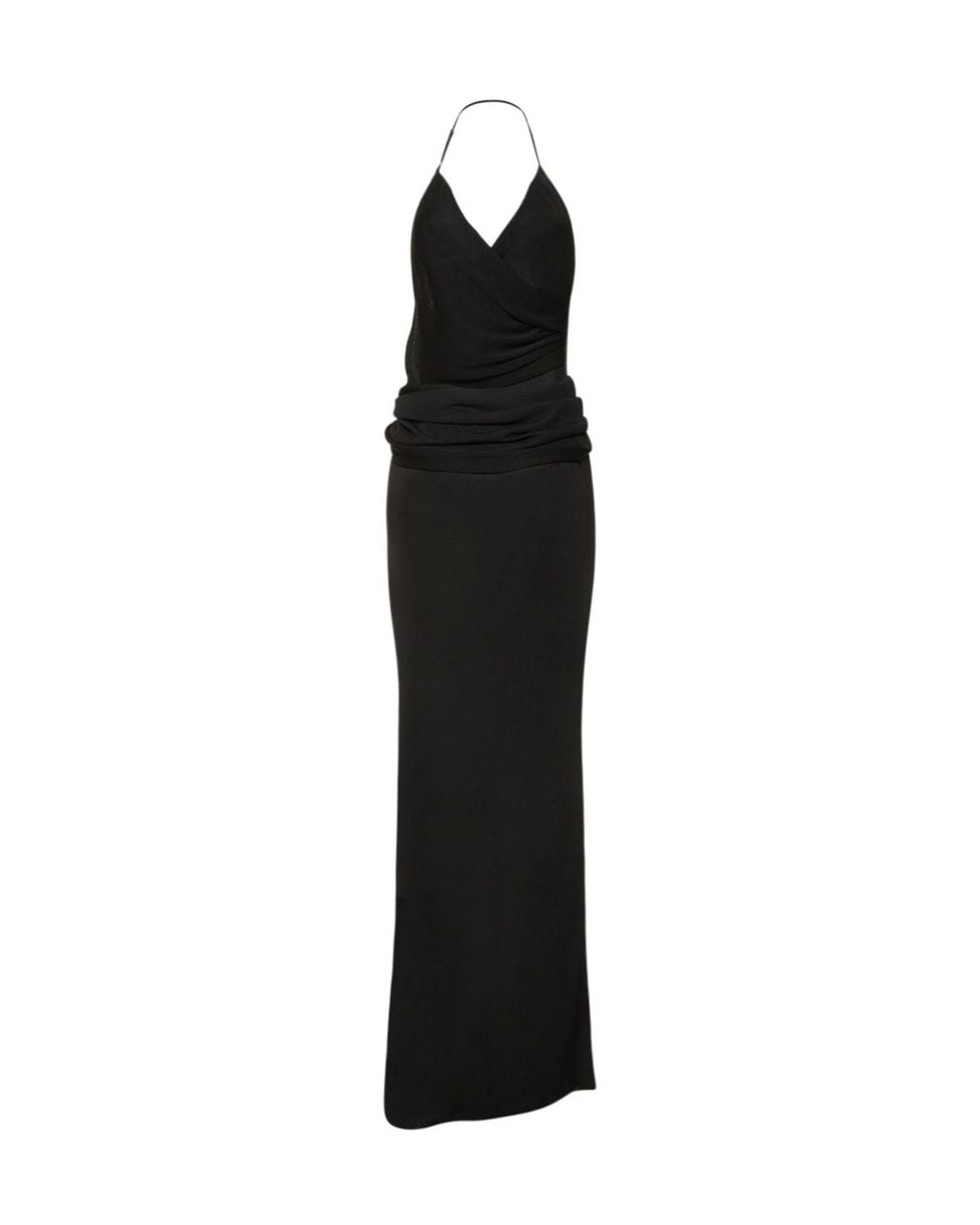 AYA MUSE Black Halter Neck Dress