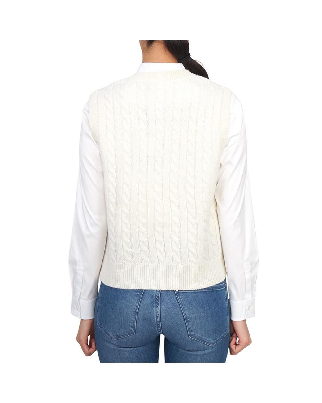 Carhartt White Sleeveless Knitted Vest