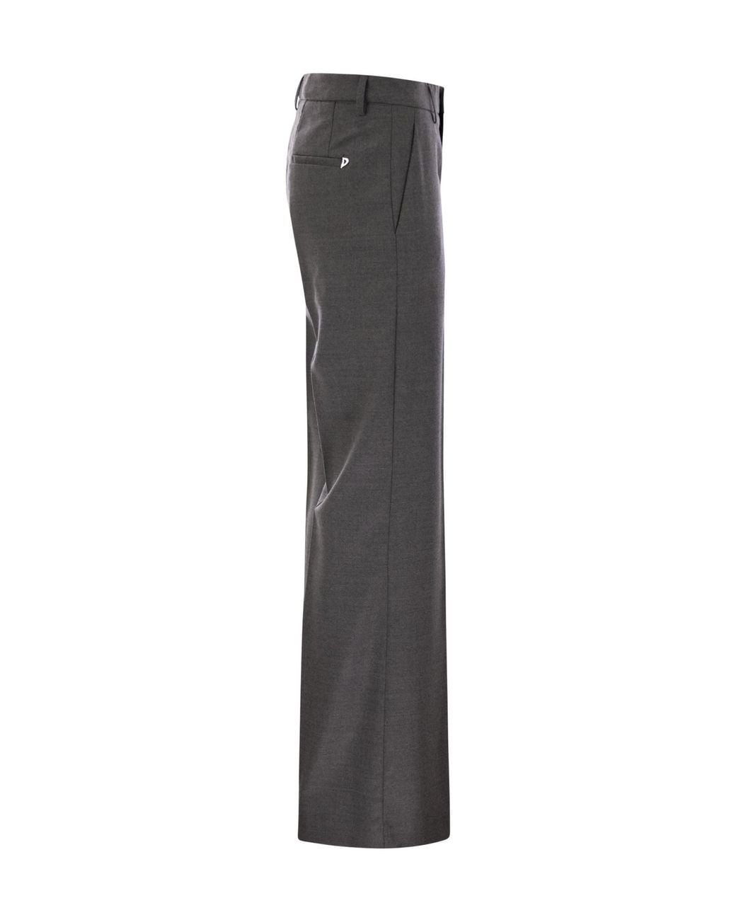 Dondup Gray Janice Wide-Leg Pants