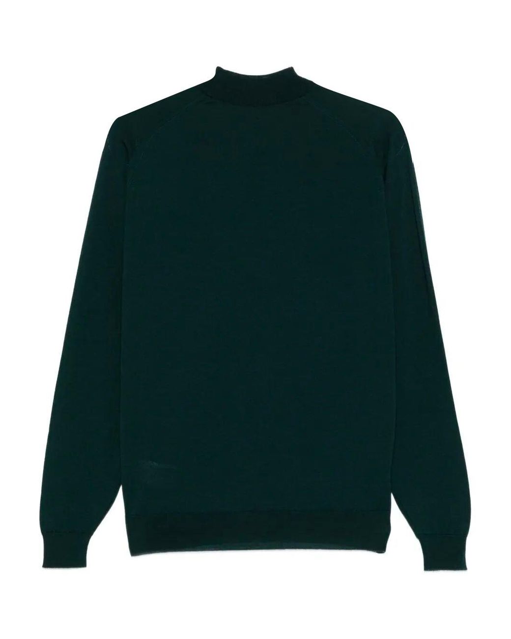 John Smedley Green Merino Wool Blend Sweater for men
