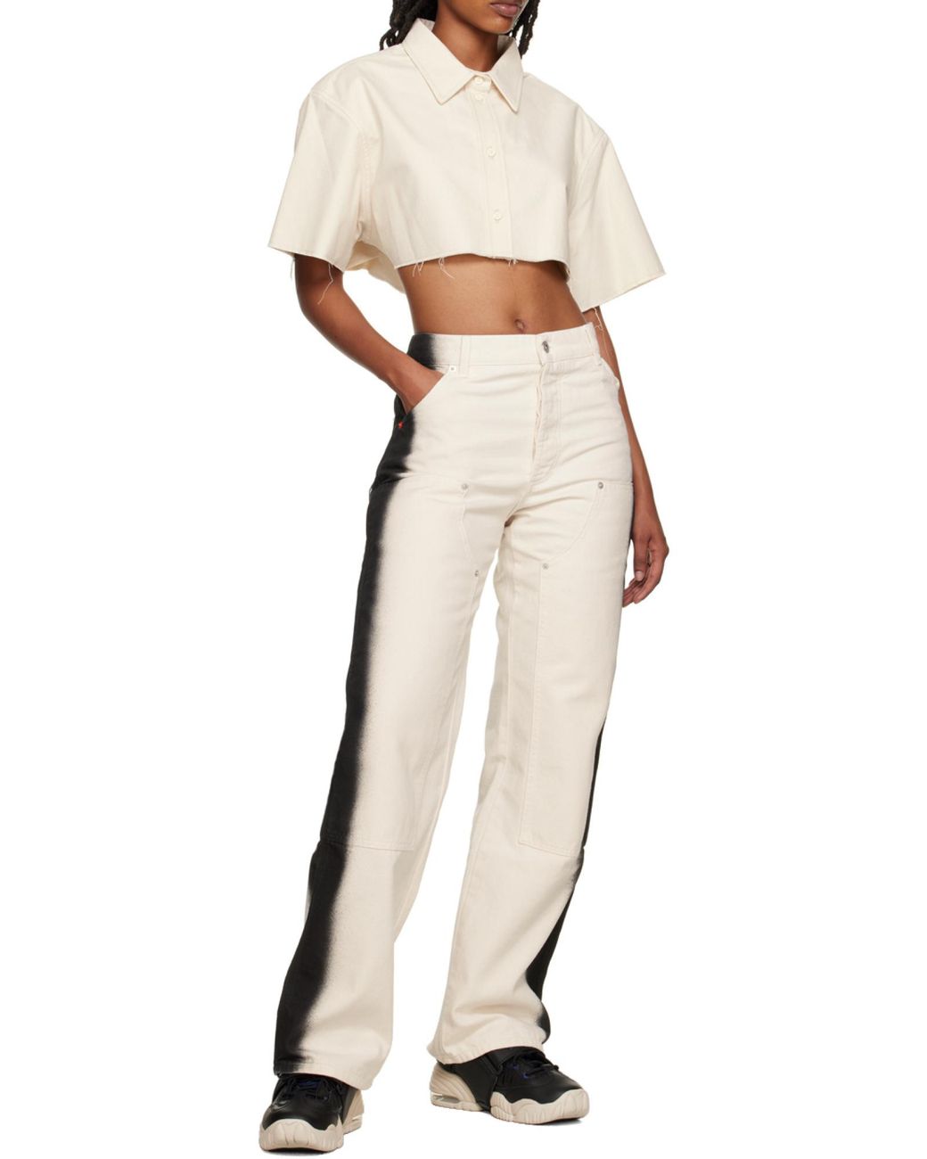 Heron Preston White Short Style Shirt