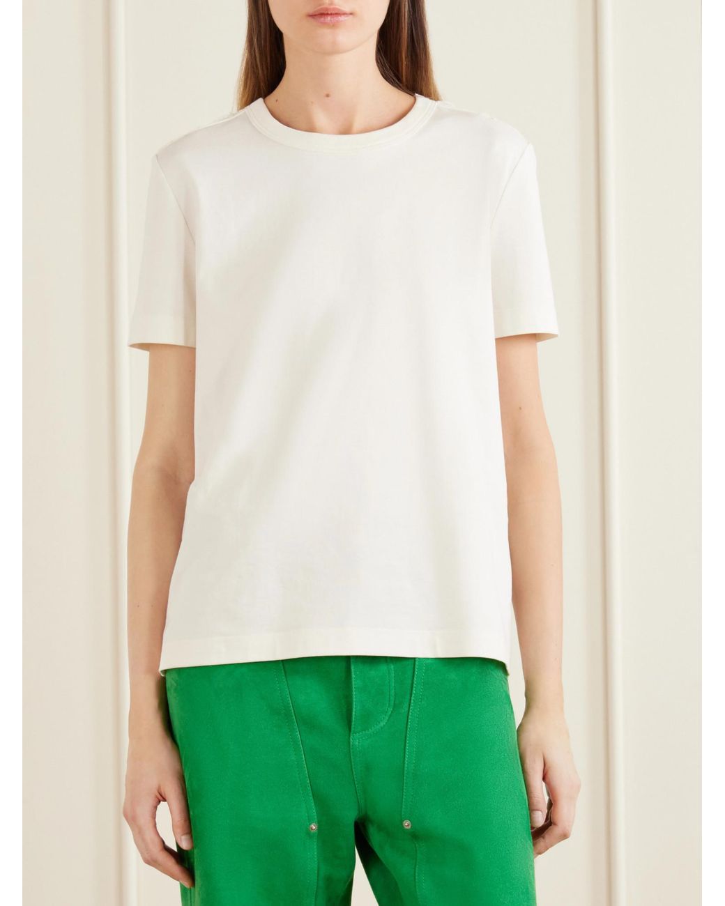 Bottega Veneta White Short-Sleeved T-Shirt