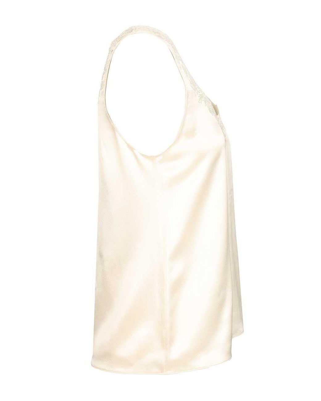 Céline Natural Embroidered Top