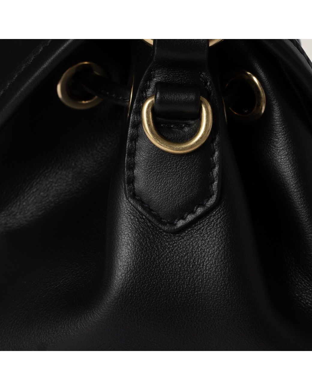 Miu Miu Black Leather Backpack