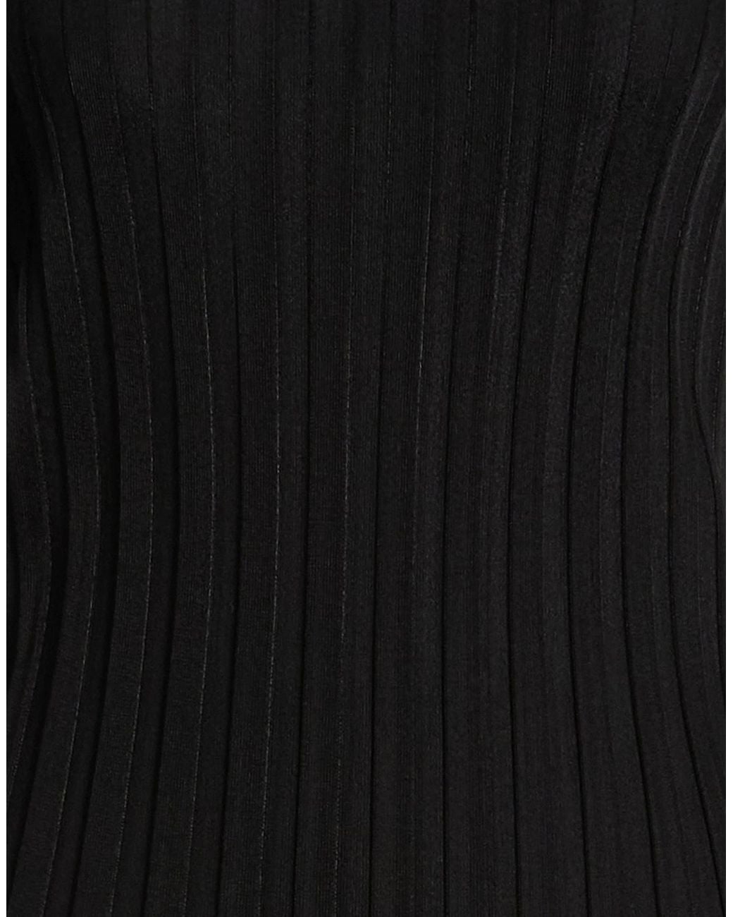 Sportmax Black Tulle Long Sleeve Top