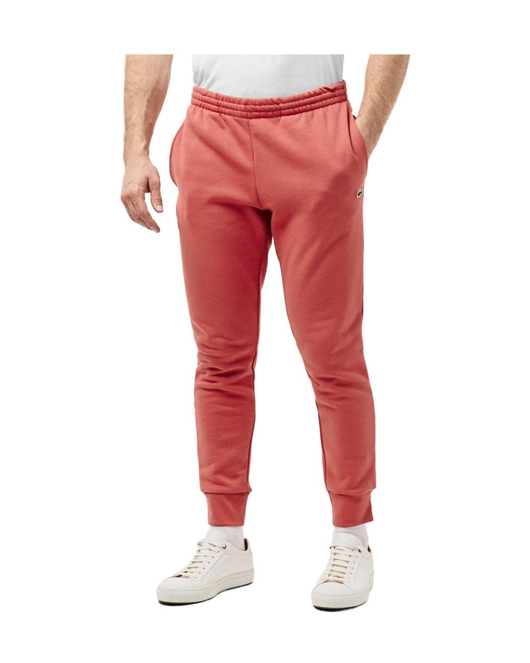 Lacoste Red Stylish Cotton Trousers for men