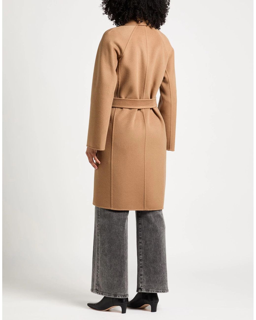 Max Mara Brown Wool Belted Coat