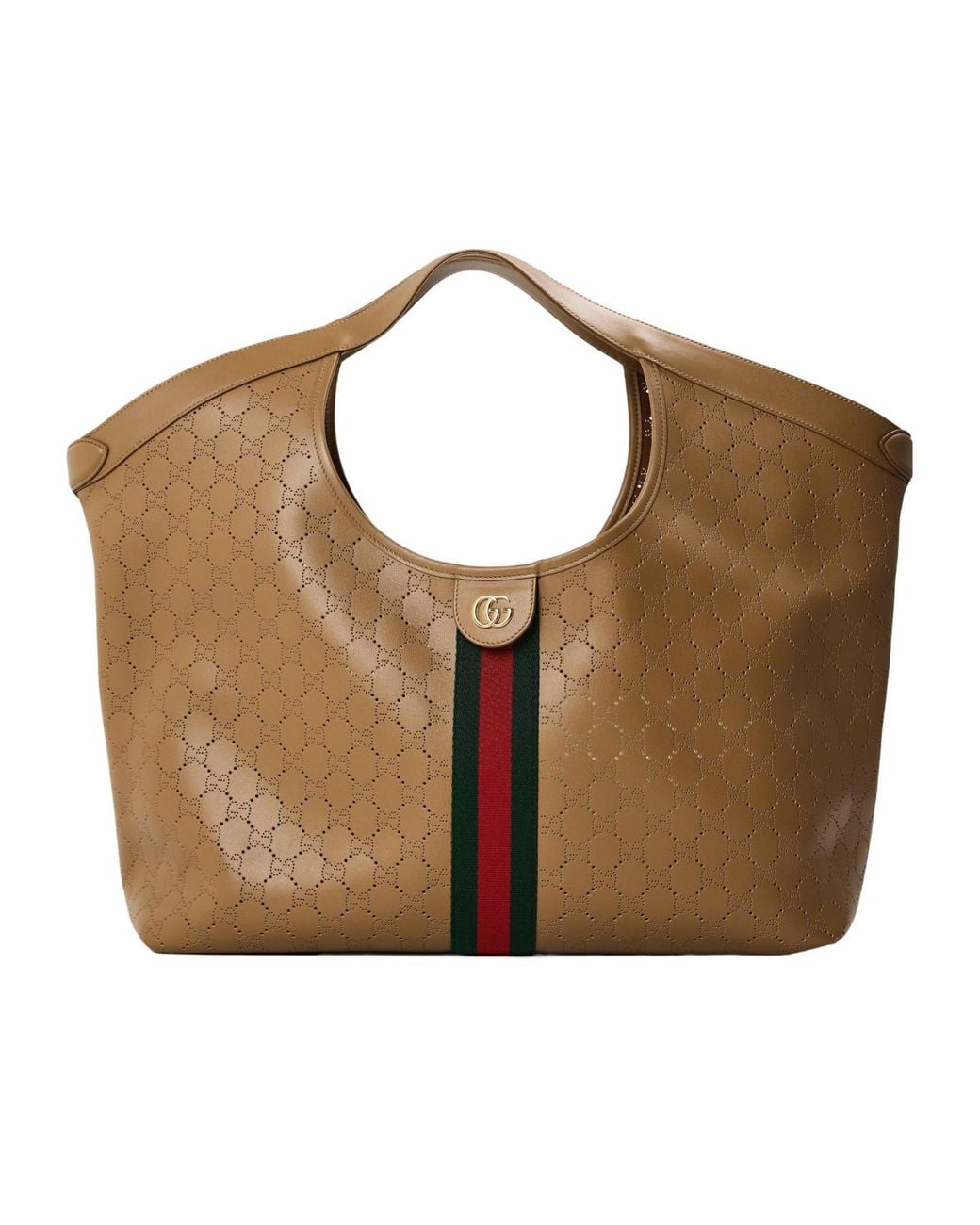 Gucci Brown Leather Tote Bag