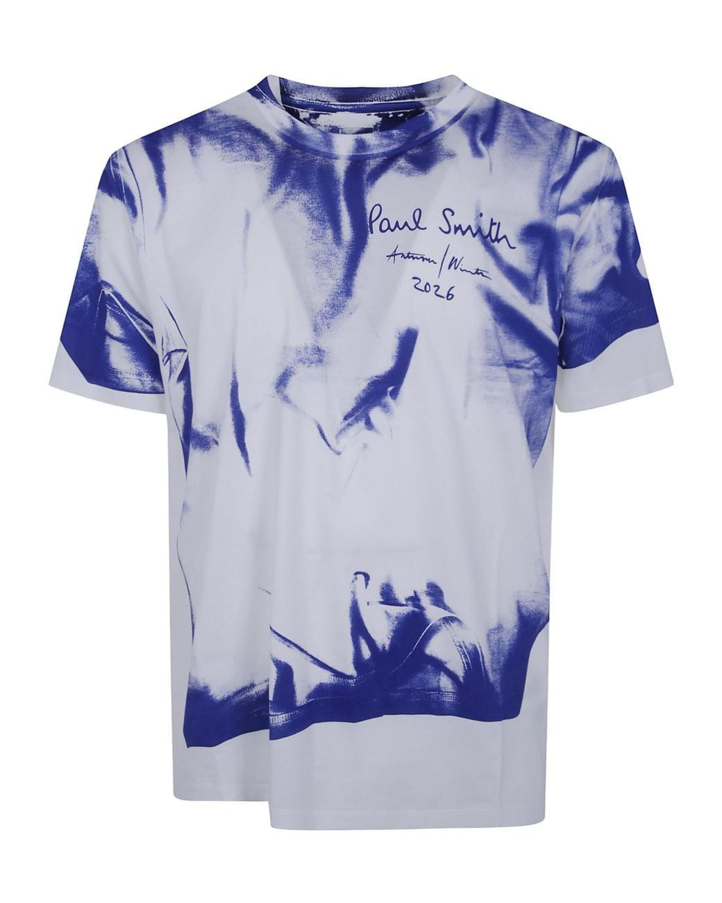 Paul Smith Blue Short-Sleeved T-Shirt for men