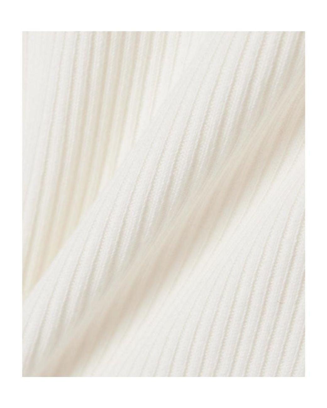Citizens of Humanity White Caradene Ribbed Turtleneck Sweater