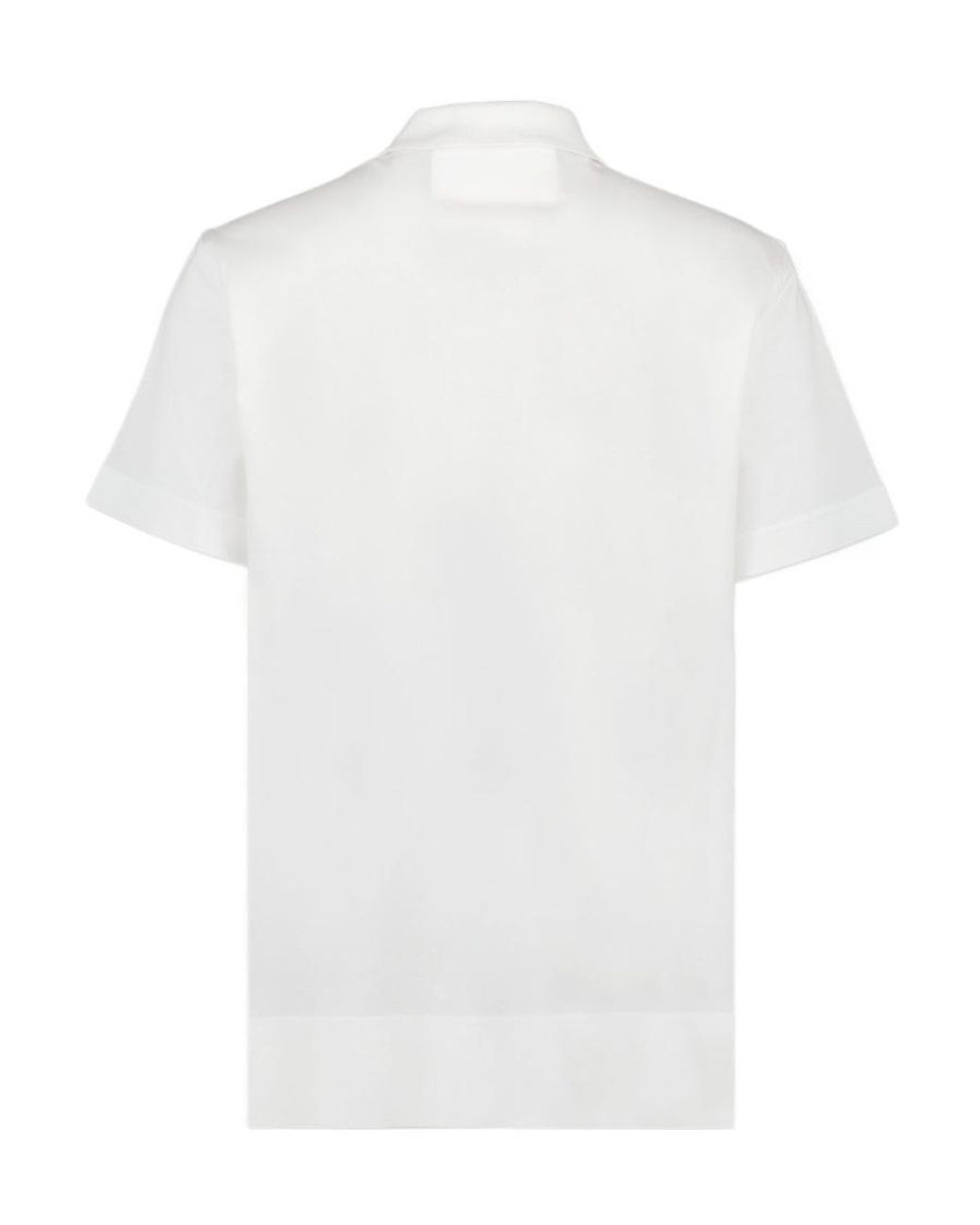 Givenchy White 4G Embroidered Short-Sleeved Polo Shirt for men