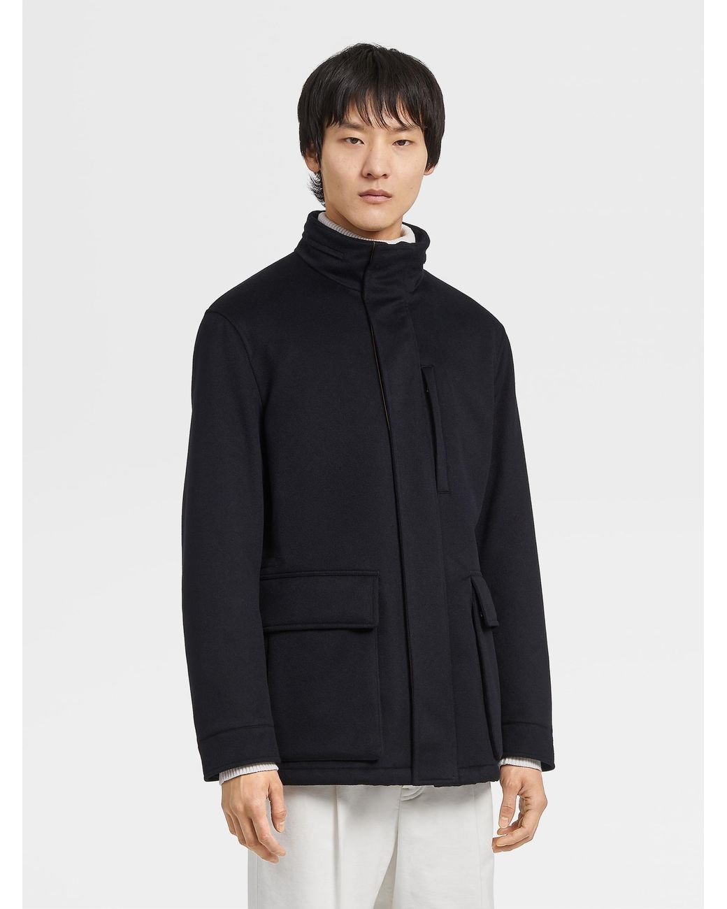 Zegna Blue Oasi Elements Vetta Over Jacket for men