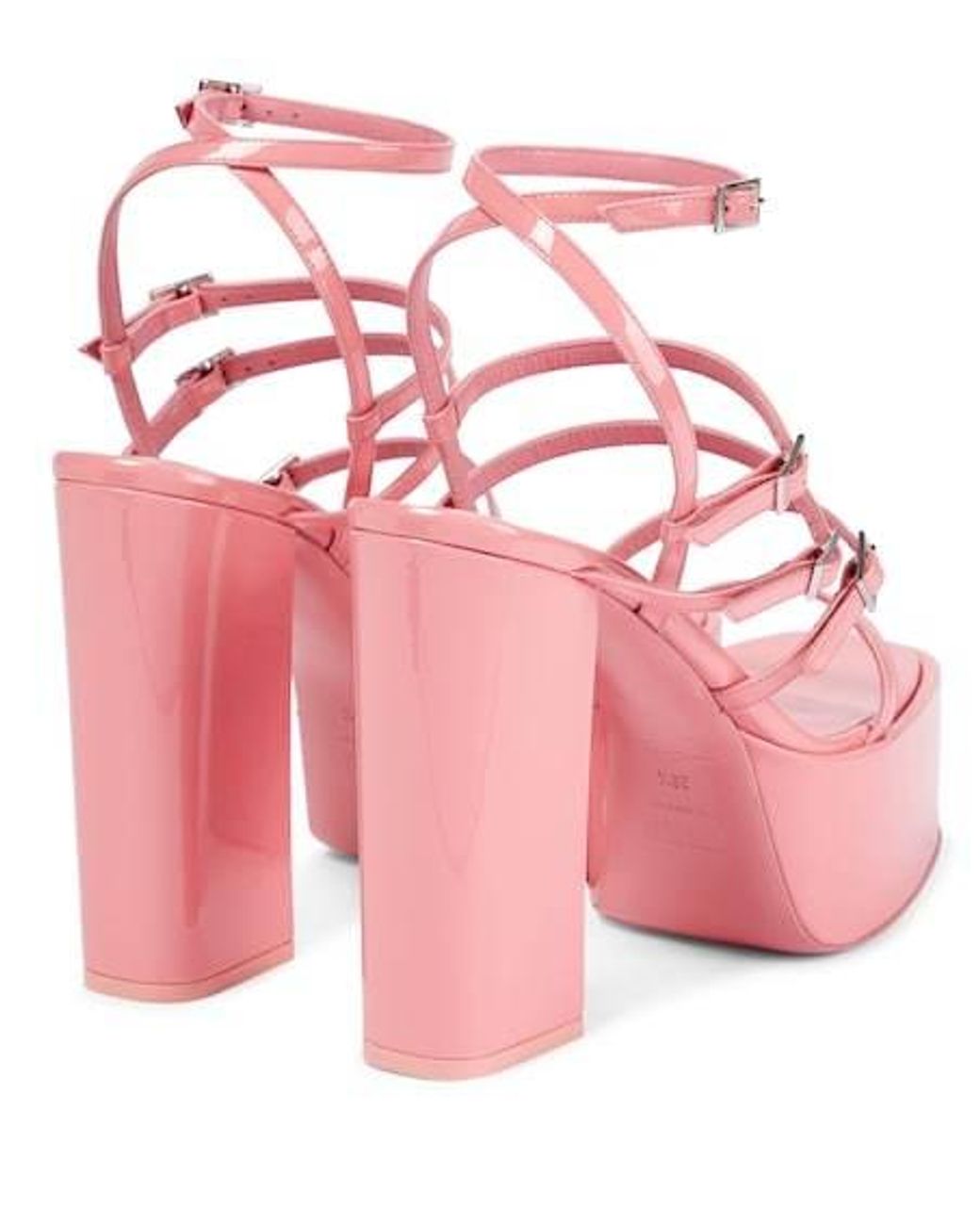 Paris Texas Pink Jessica 130 Leather Platform Sandals