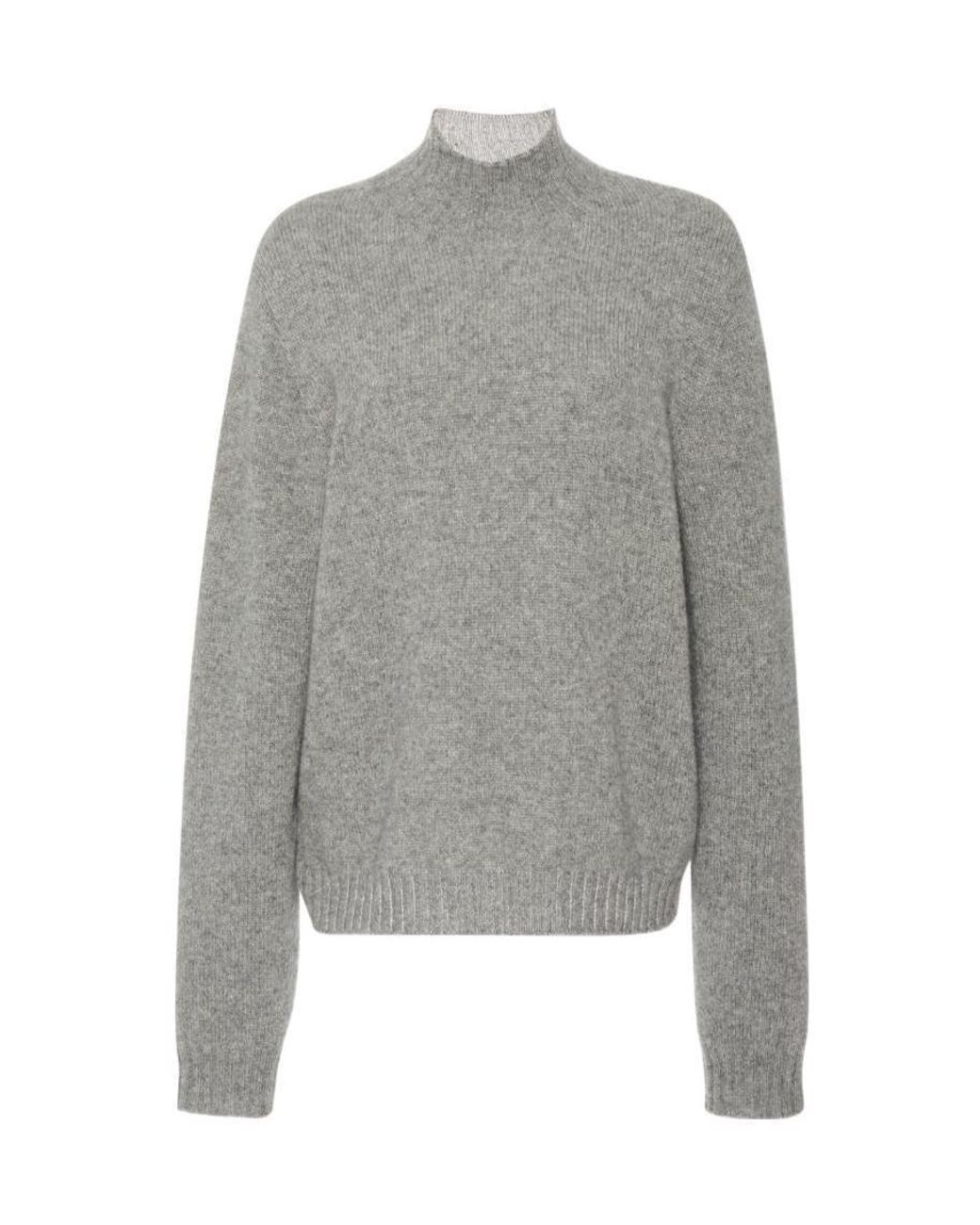 The Row Gray Kensington Turtleneck Jumper