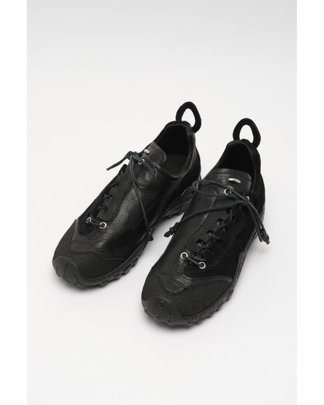 Our Legacy Black Trek Lace-Up Sneakers