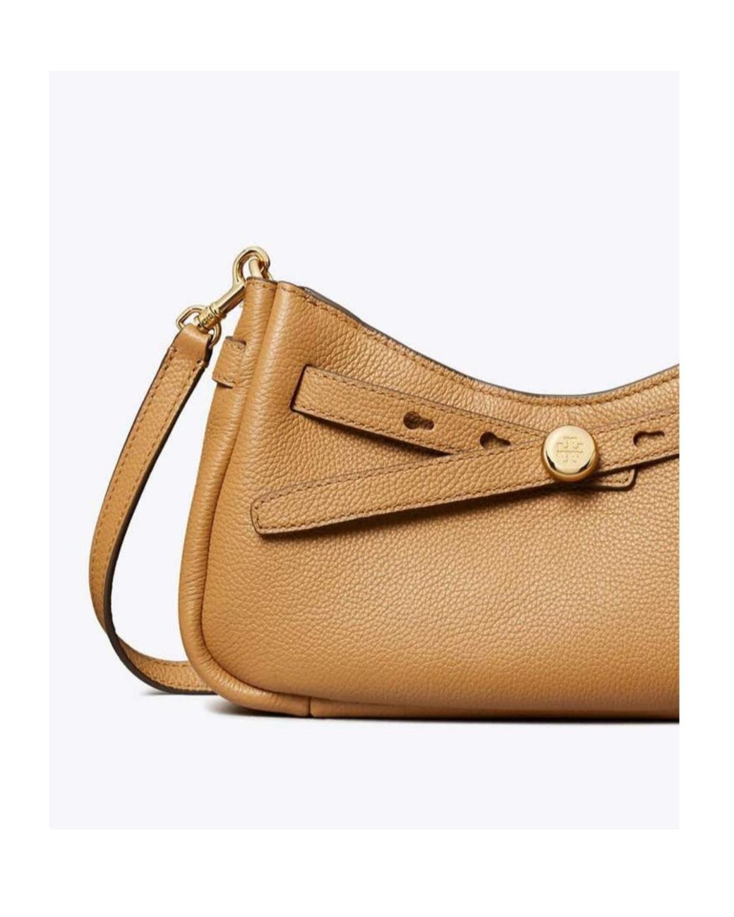 Tory Burch Natural Romy Zip Top Crossbody