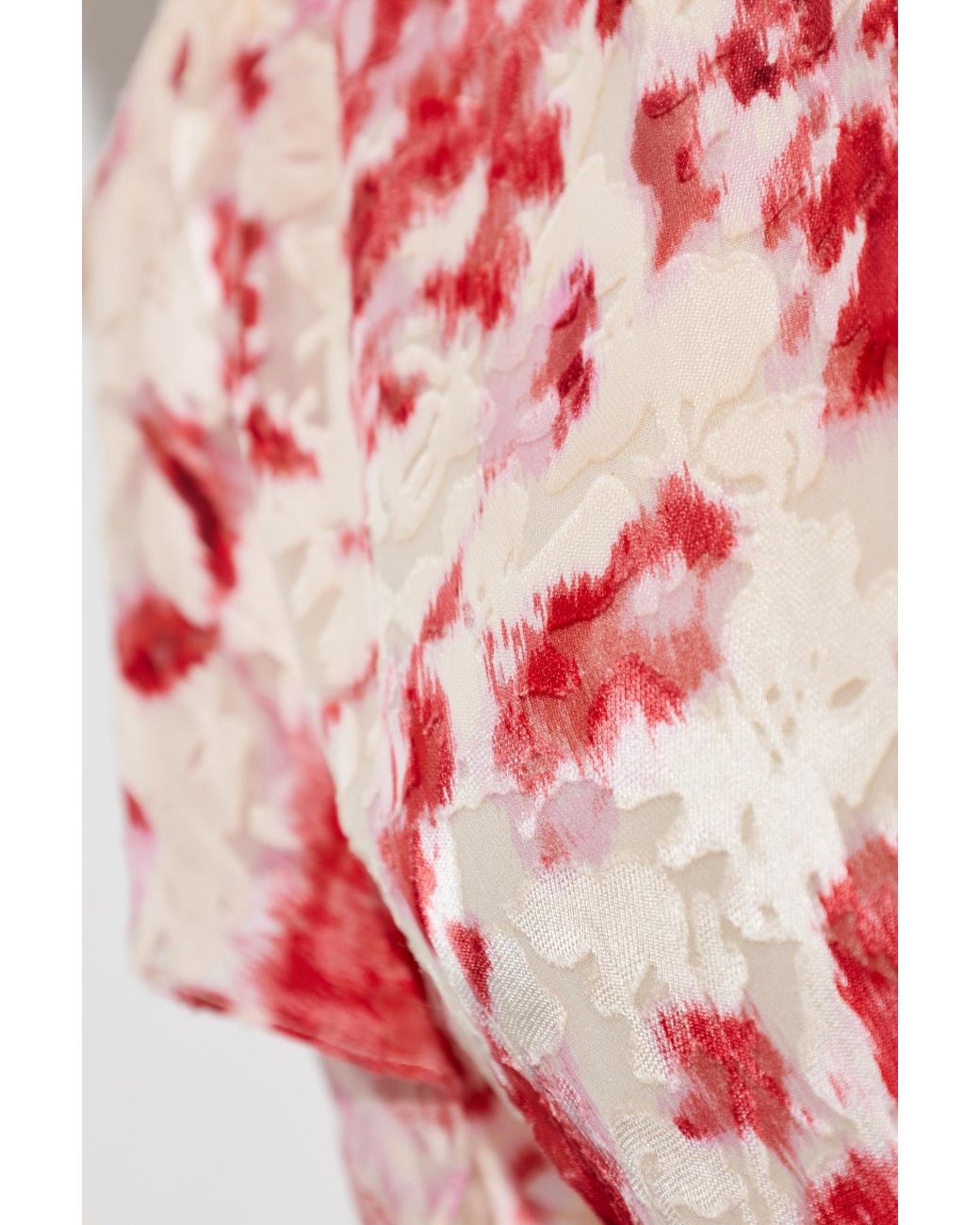 Isabel Marant Red Floral Short Sleeve Top