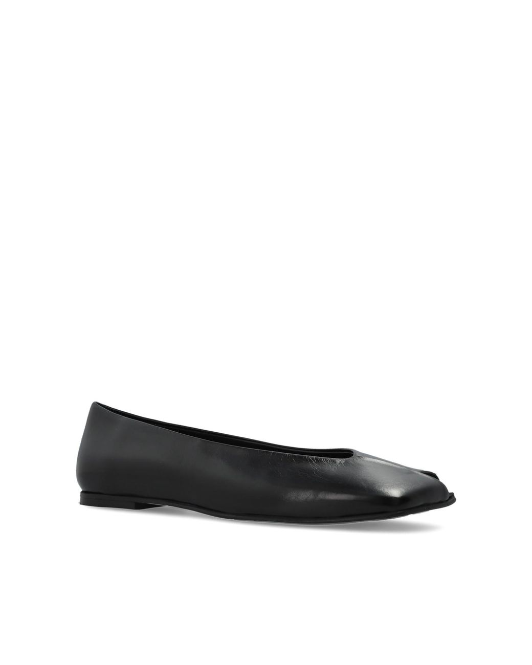 Alohas Black Katia Square-Toe Ballet Flats