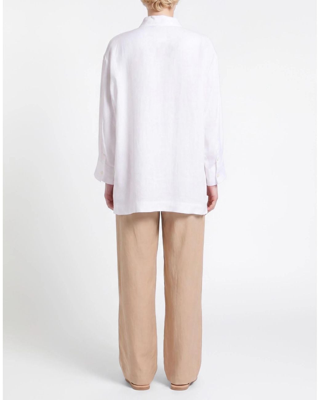 Max Mara White Long Sleeves Tops