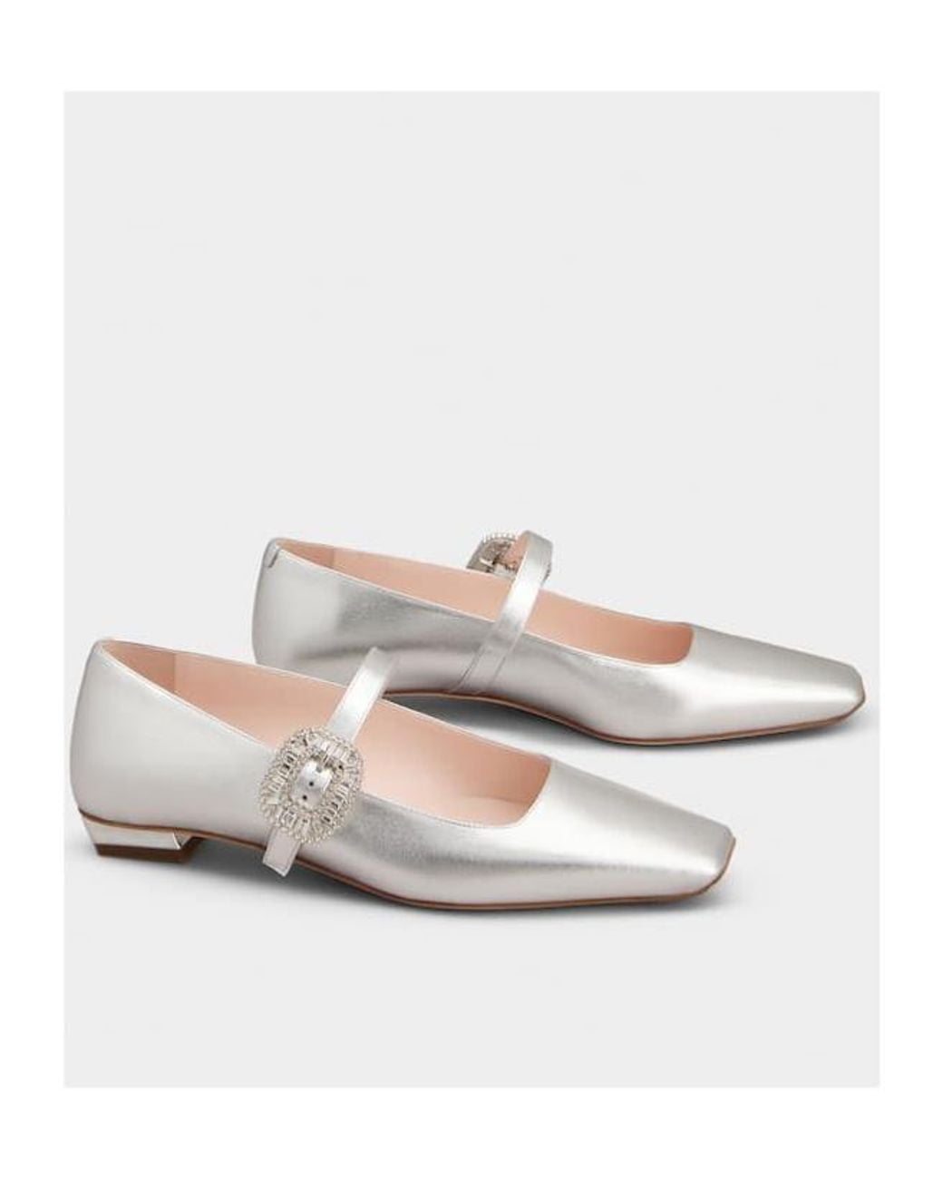 Roger Vivier White Belle Vivier Mary Jane Shoes