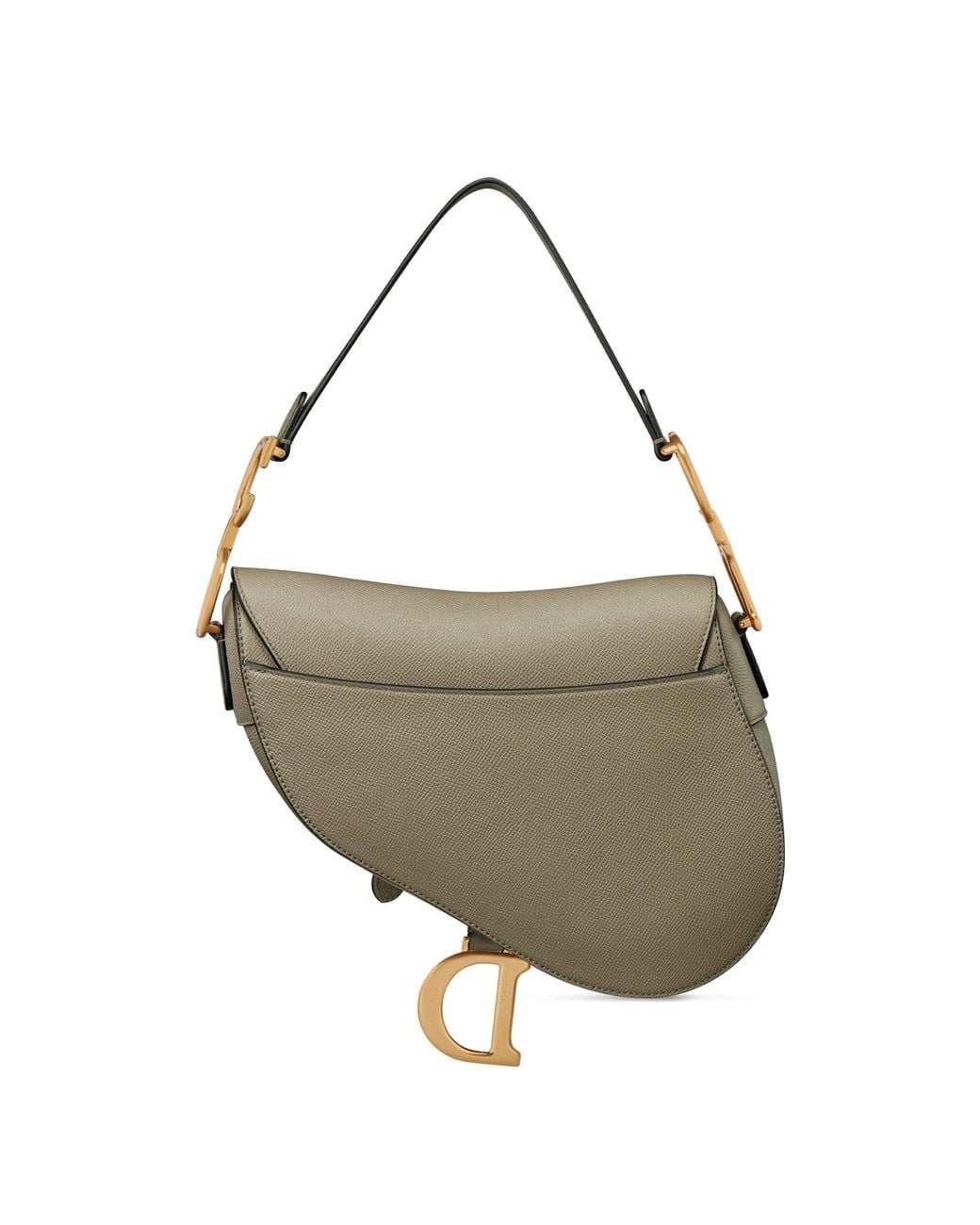 Dior White Saddle Bag With Strap