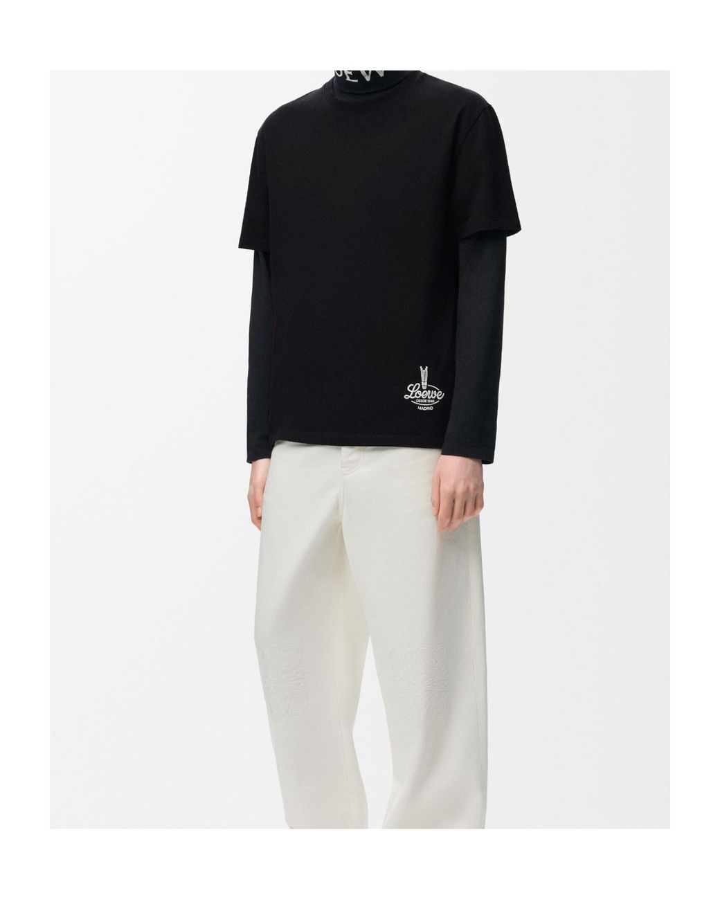 Loewe Black Relaxed Fit T-Shirt for men