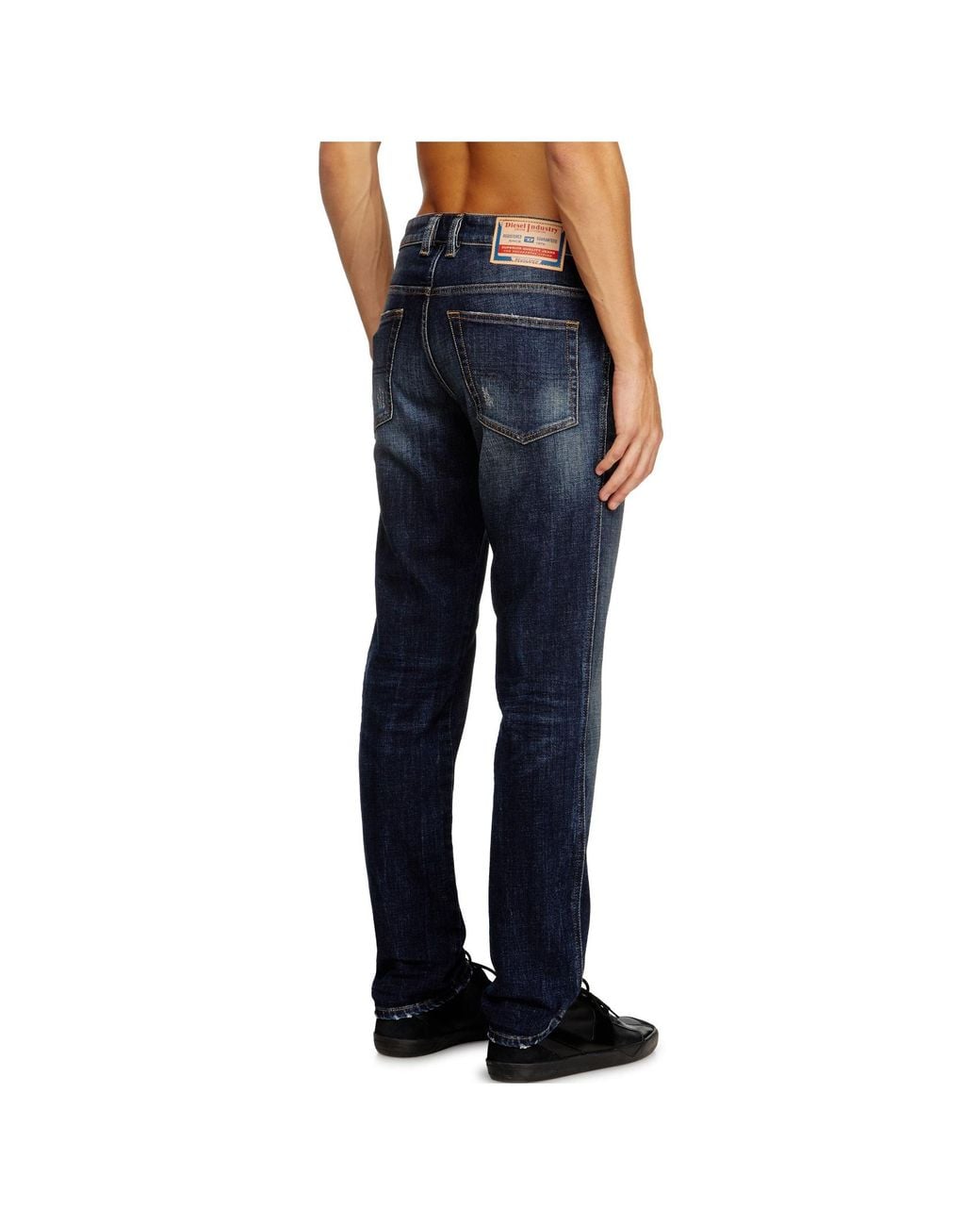 DIESEL Blue D-Vyl 0Adbn Button Slim Jeans for men