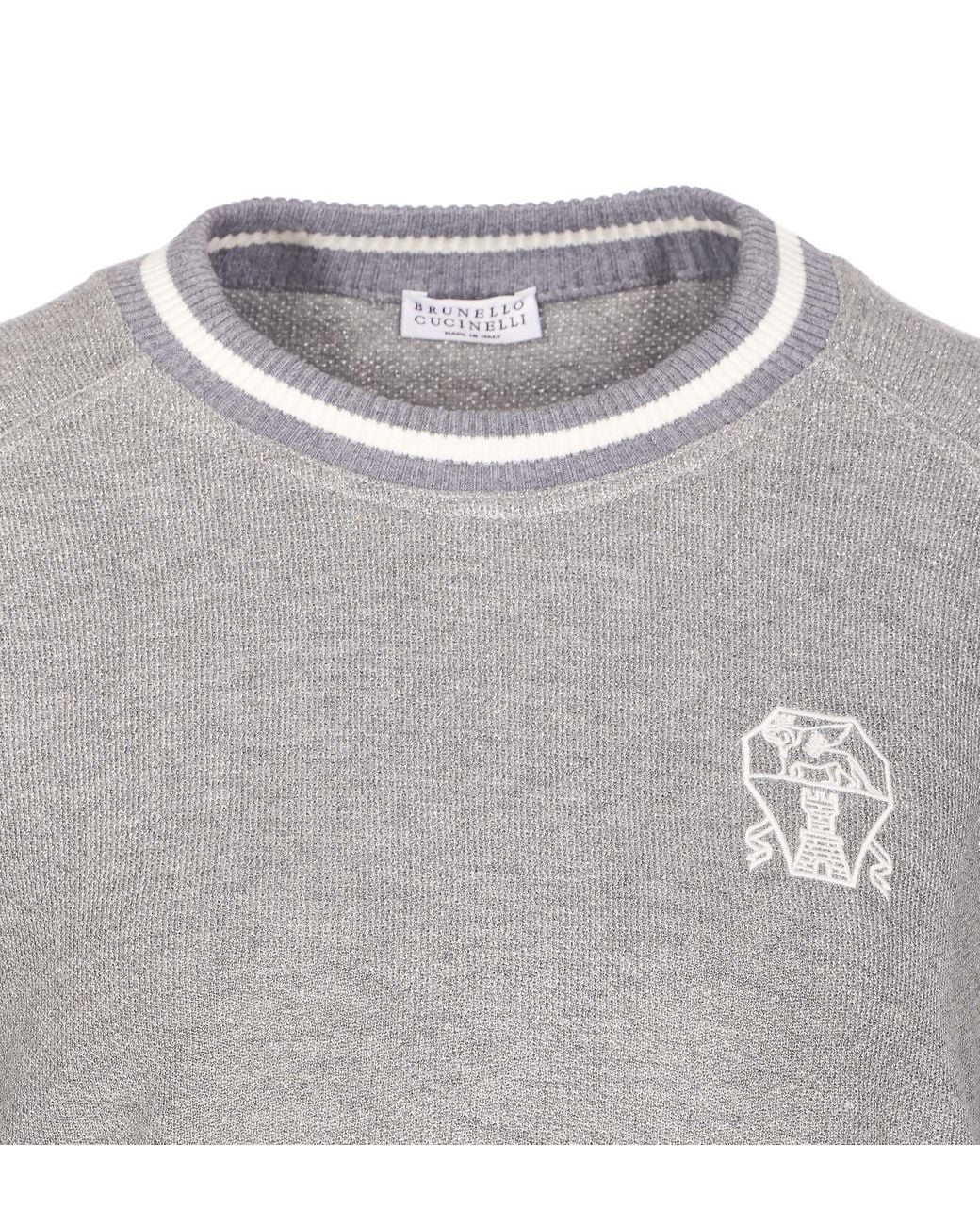Brunello Cucinelli Gray Sweaters