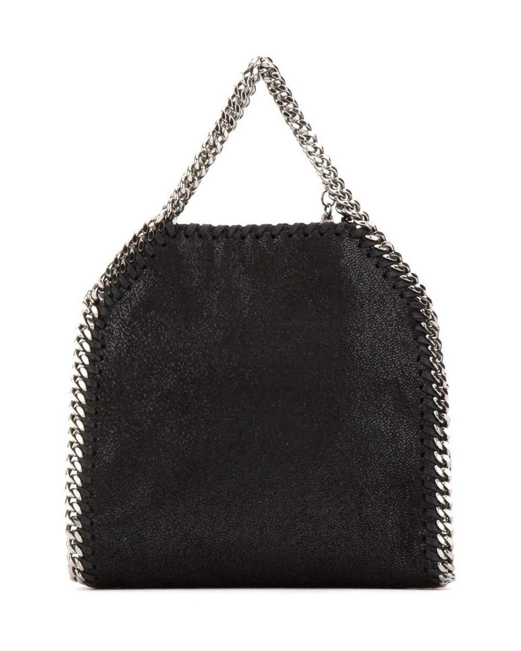 Stella McCartney Black Falabella Tiny Tote Bag