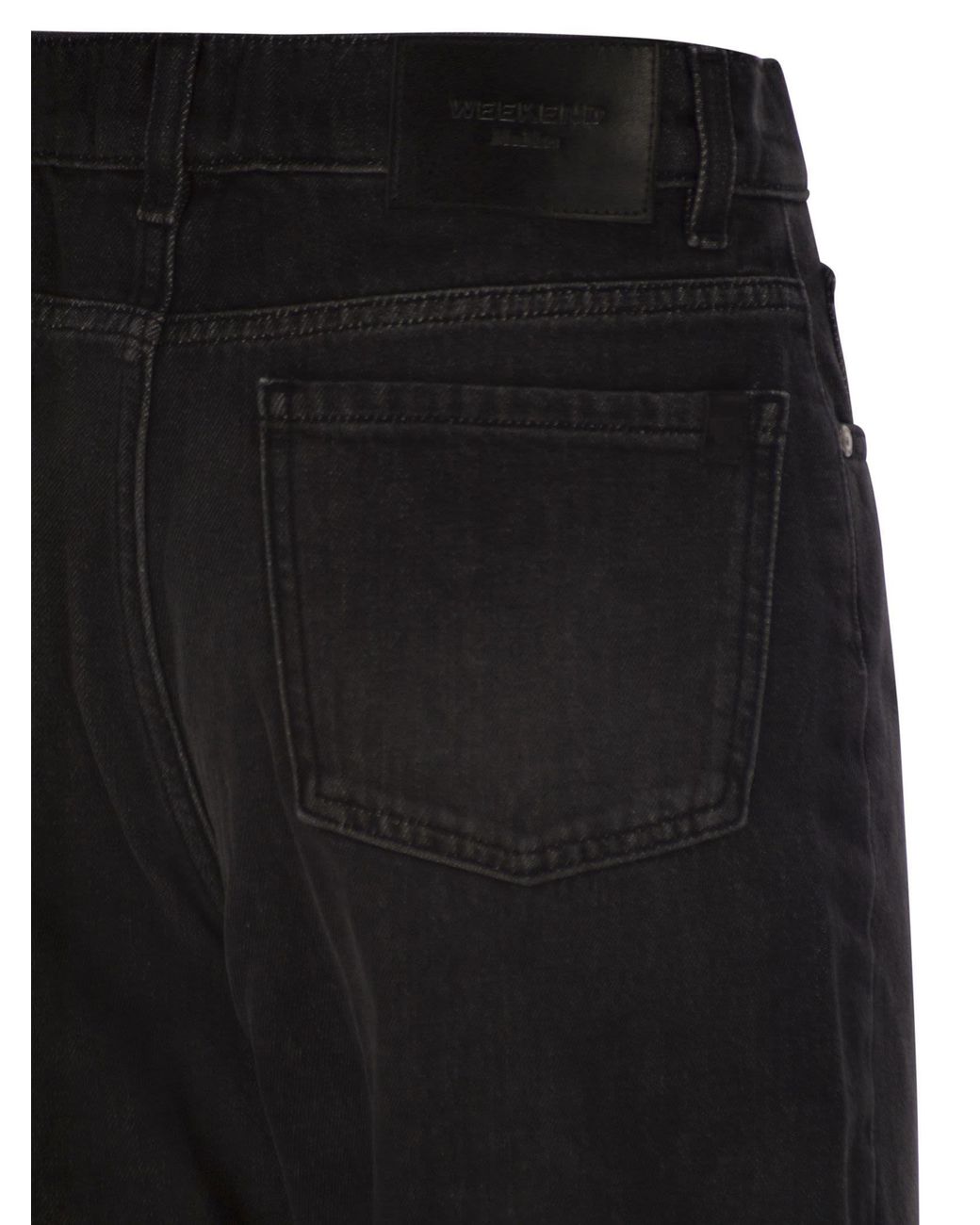 Weekend by Maxmara Black Wkdcaduca Wide-Leg Jeans