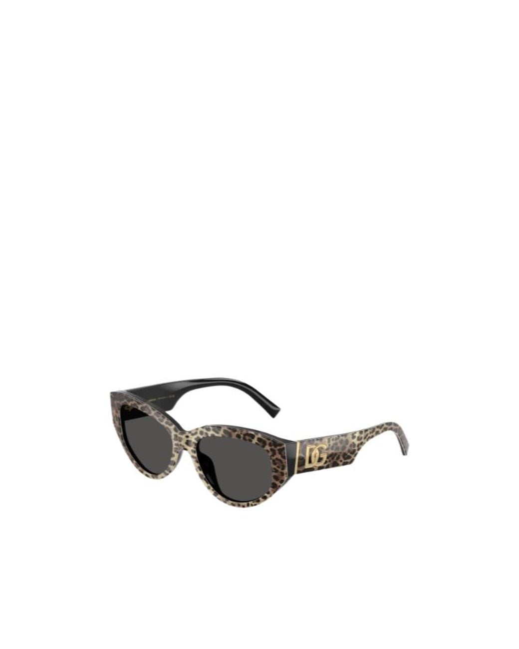 Dolce & Gabbana White Eyewear Cat Eye Frame Sunglasses