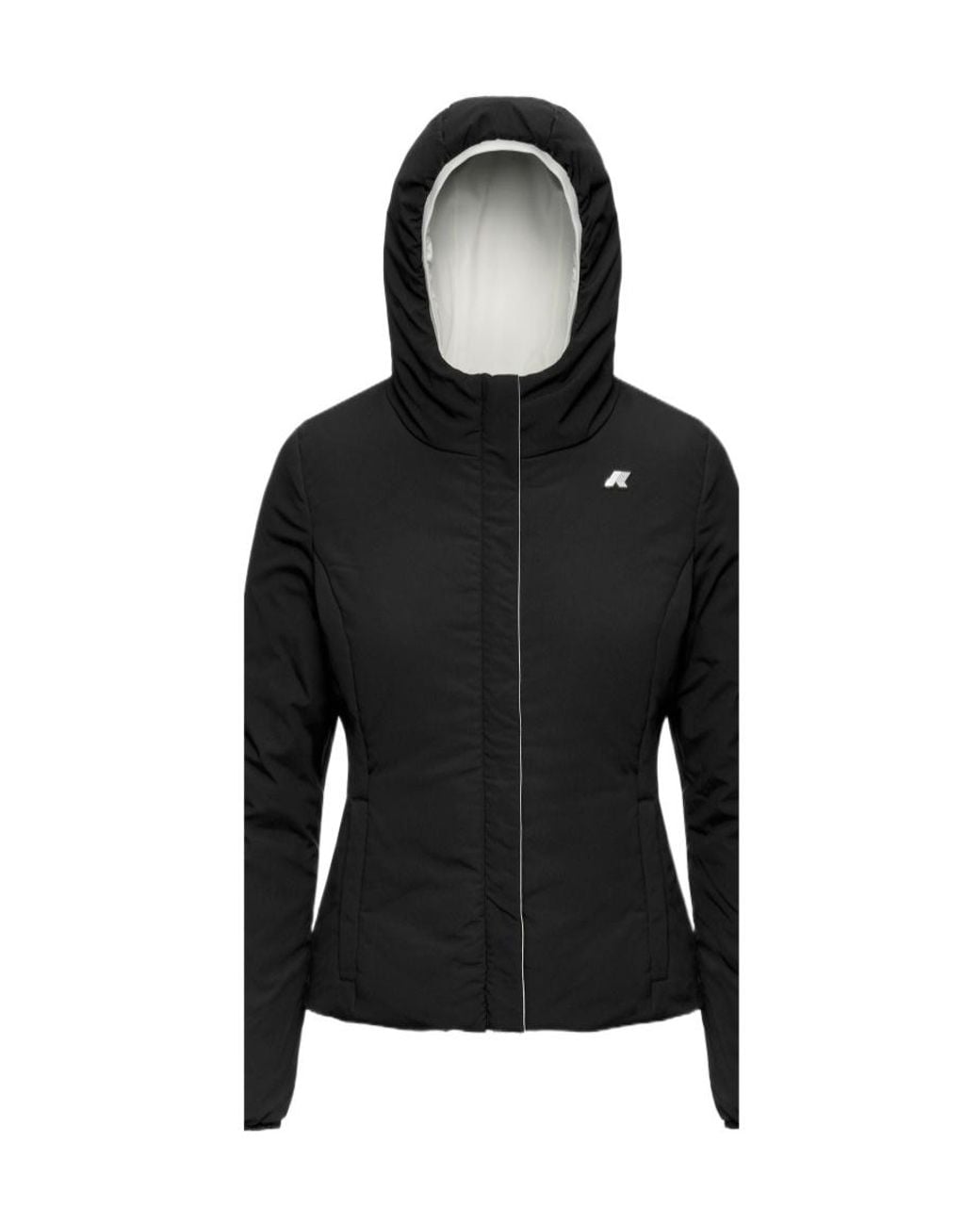 K-Way White Lilyst Warm Hooded Jacket
