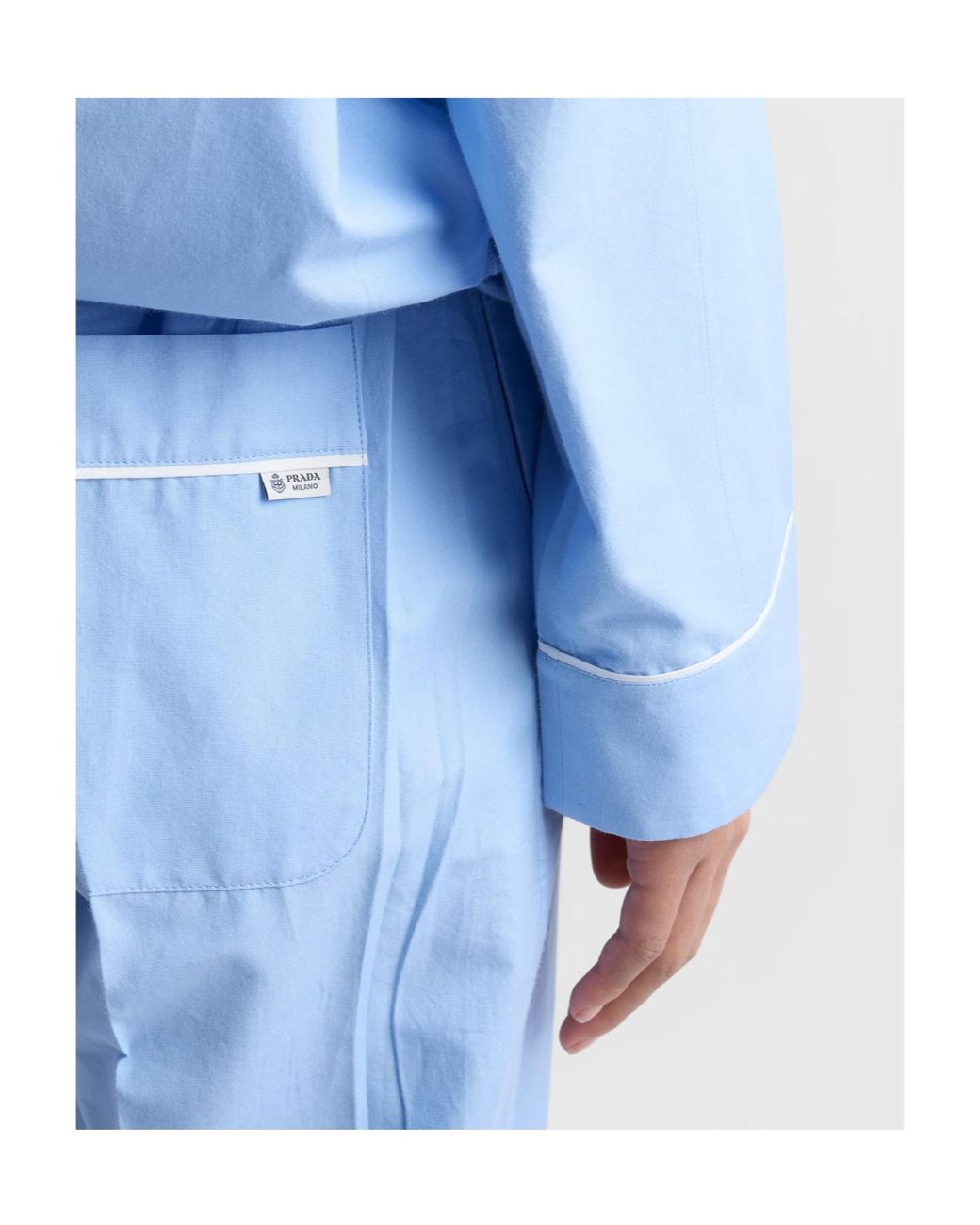Prada Blue Pleated Casual Pants