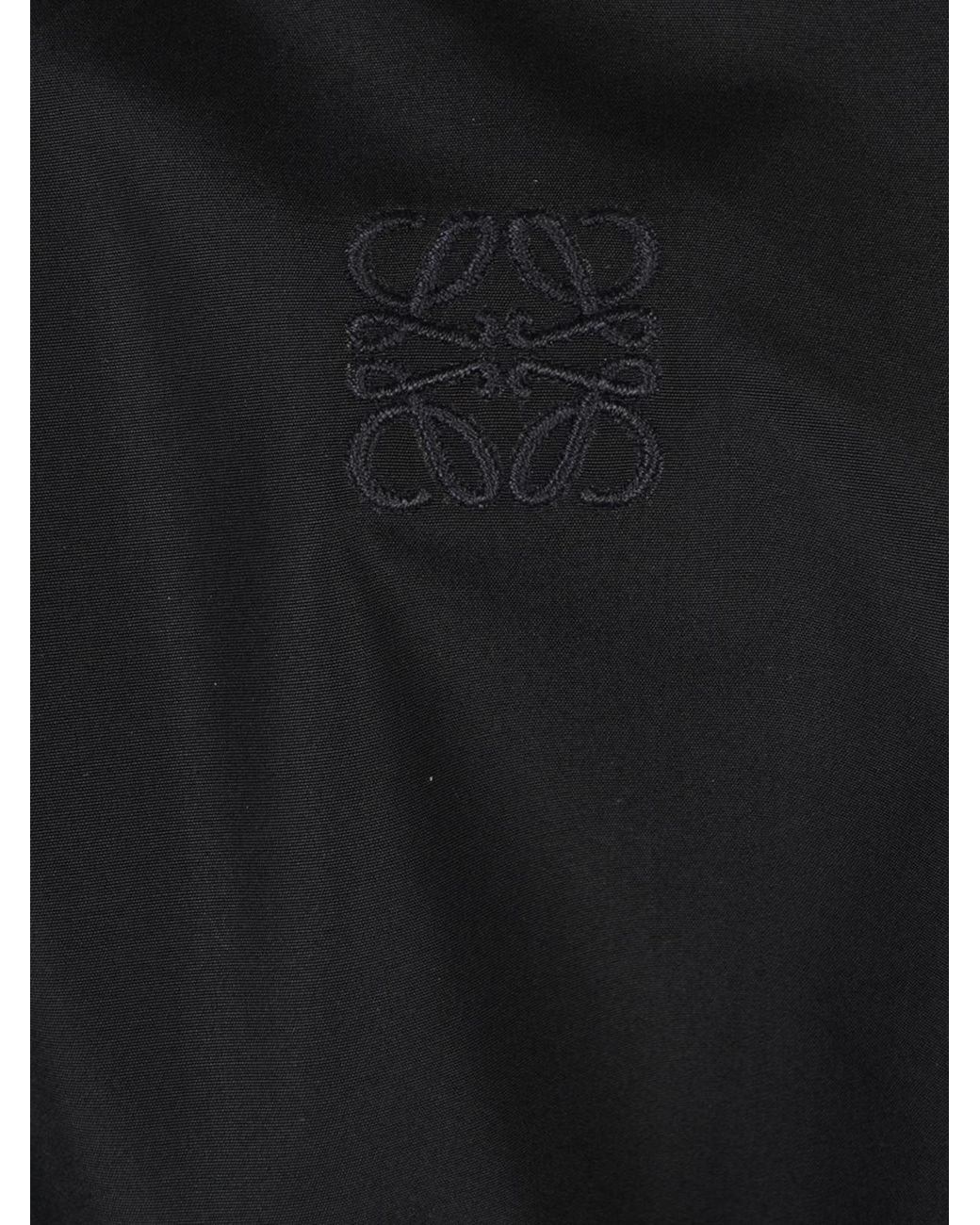 Loewe Black Drawstring Mini Dress