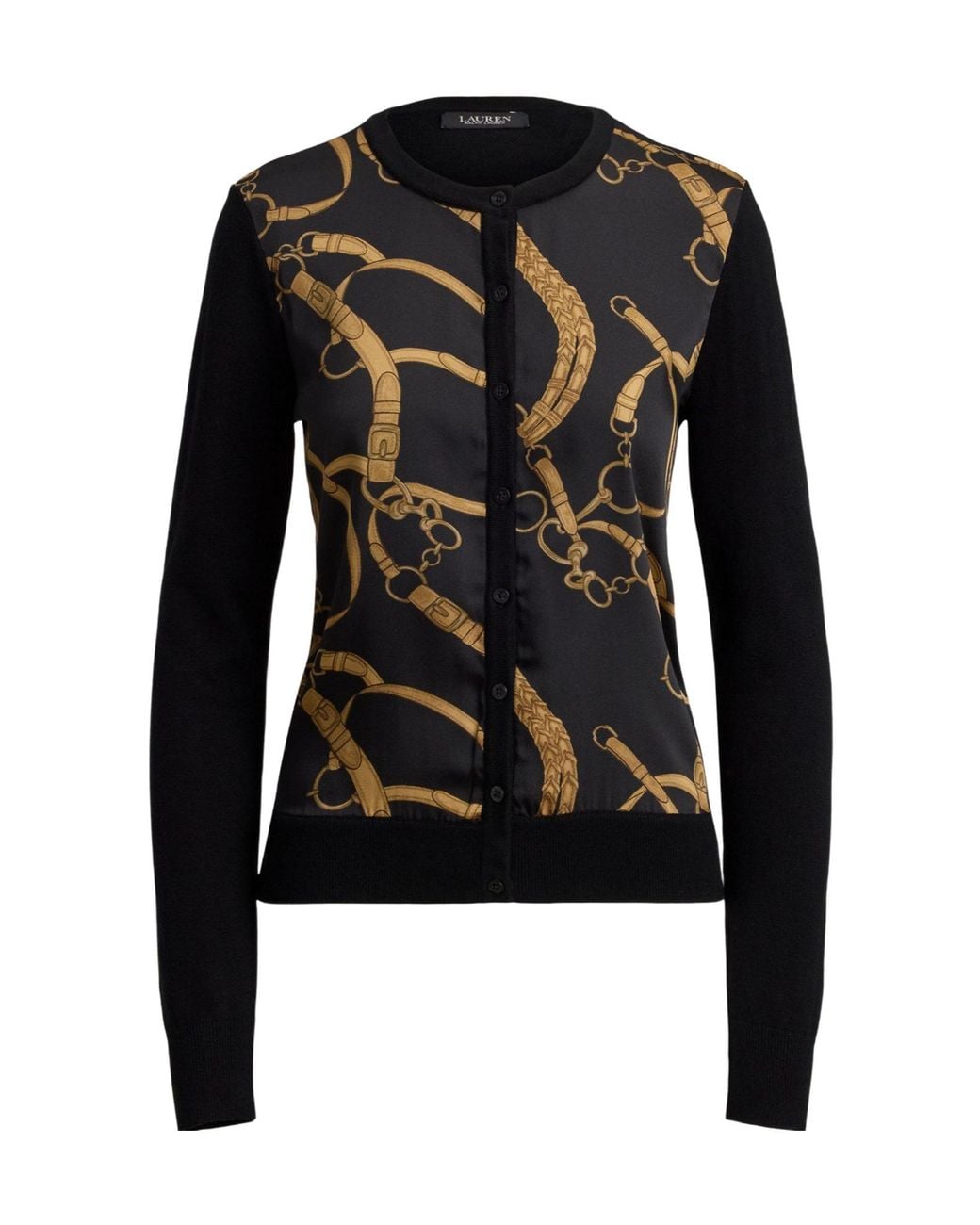 Ralph Lauren Black Full-Length Cardigan