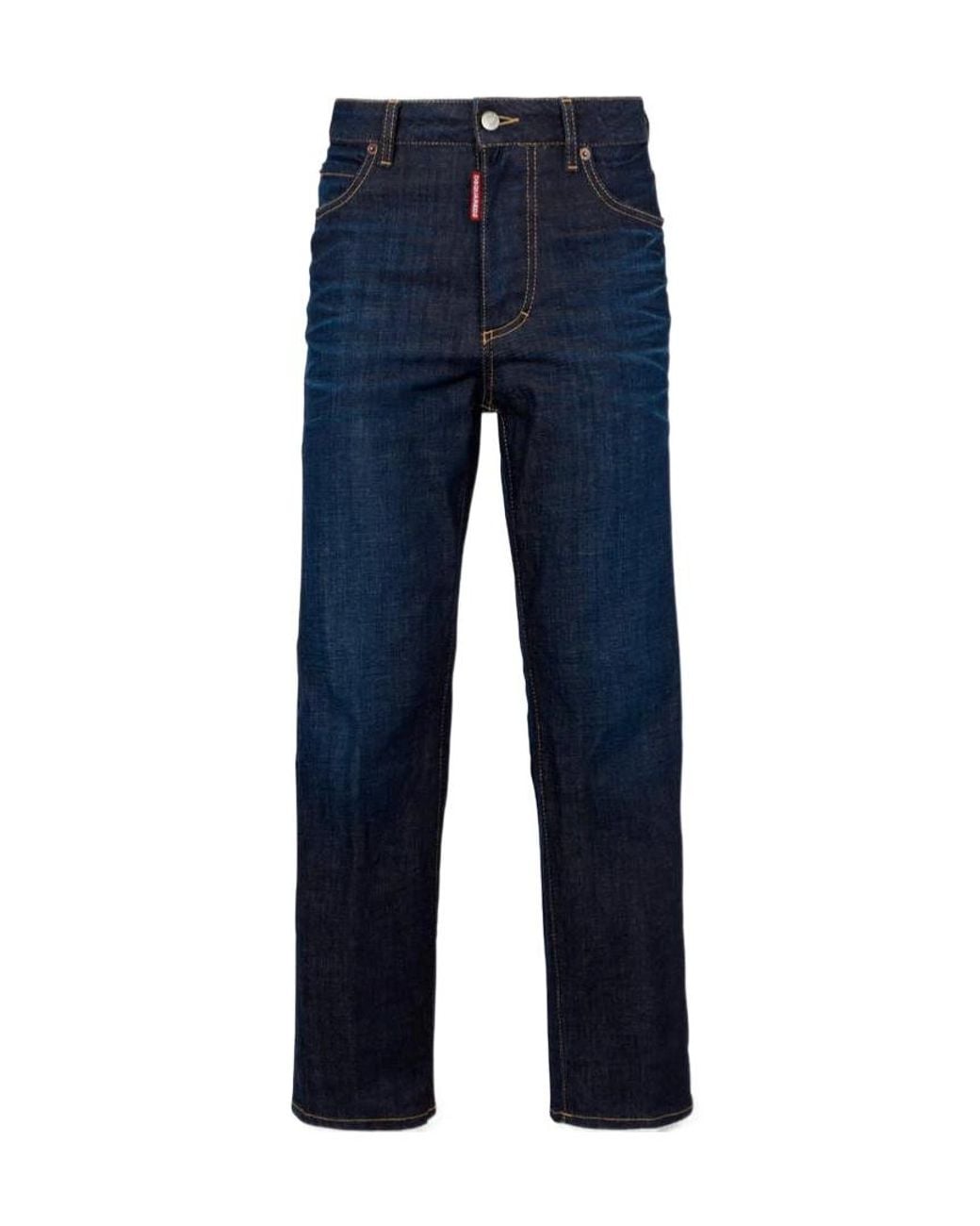 DSquared² Blue Boston Straight-Leg Jeans