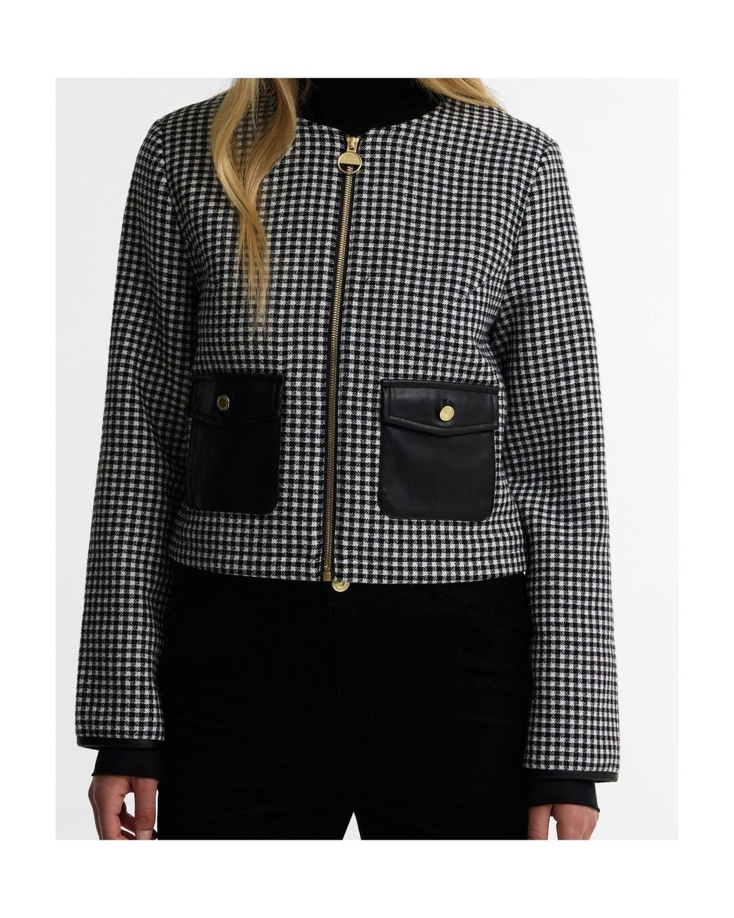 Barbour Black Plaid Jacket