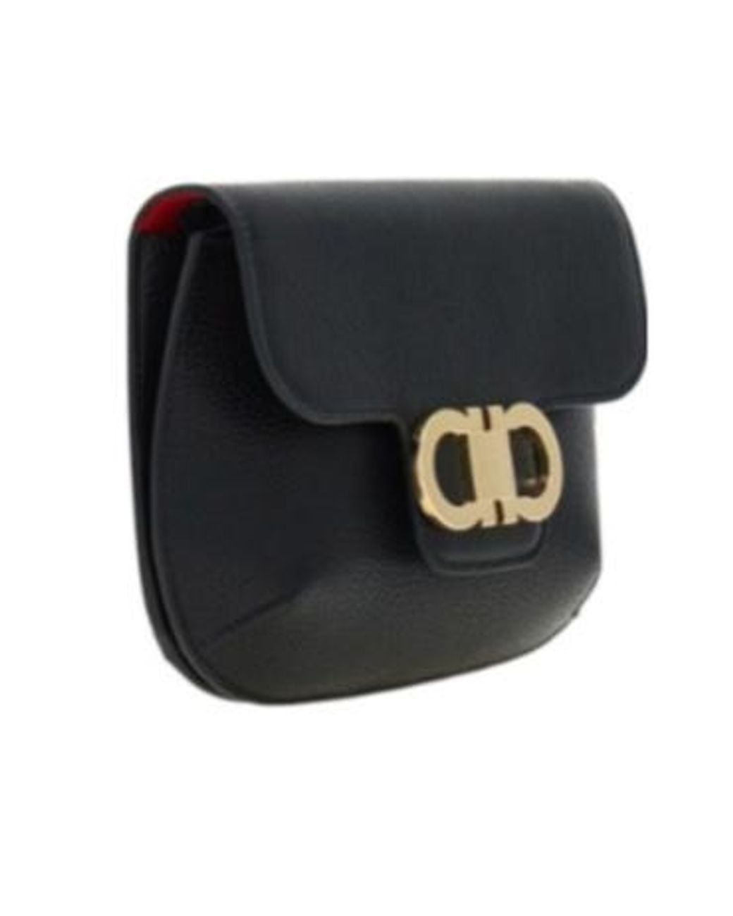Ferragamo Black Ferragamo Logo Plaque Crossbody Bag