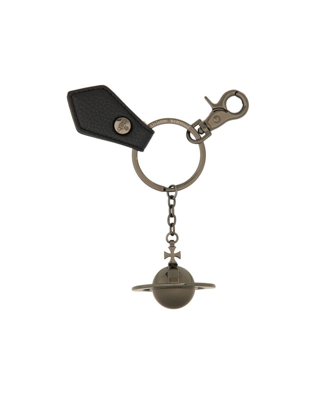 Vivienne Westwood Black 3D Orb Keyring for men