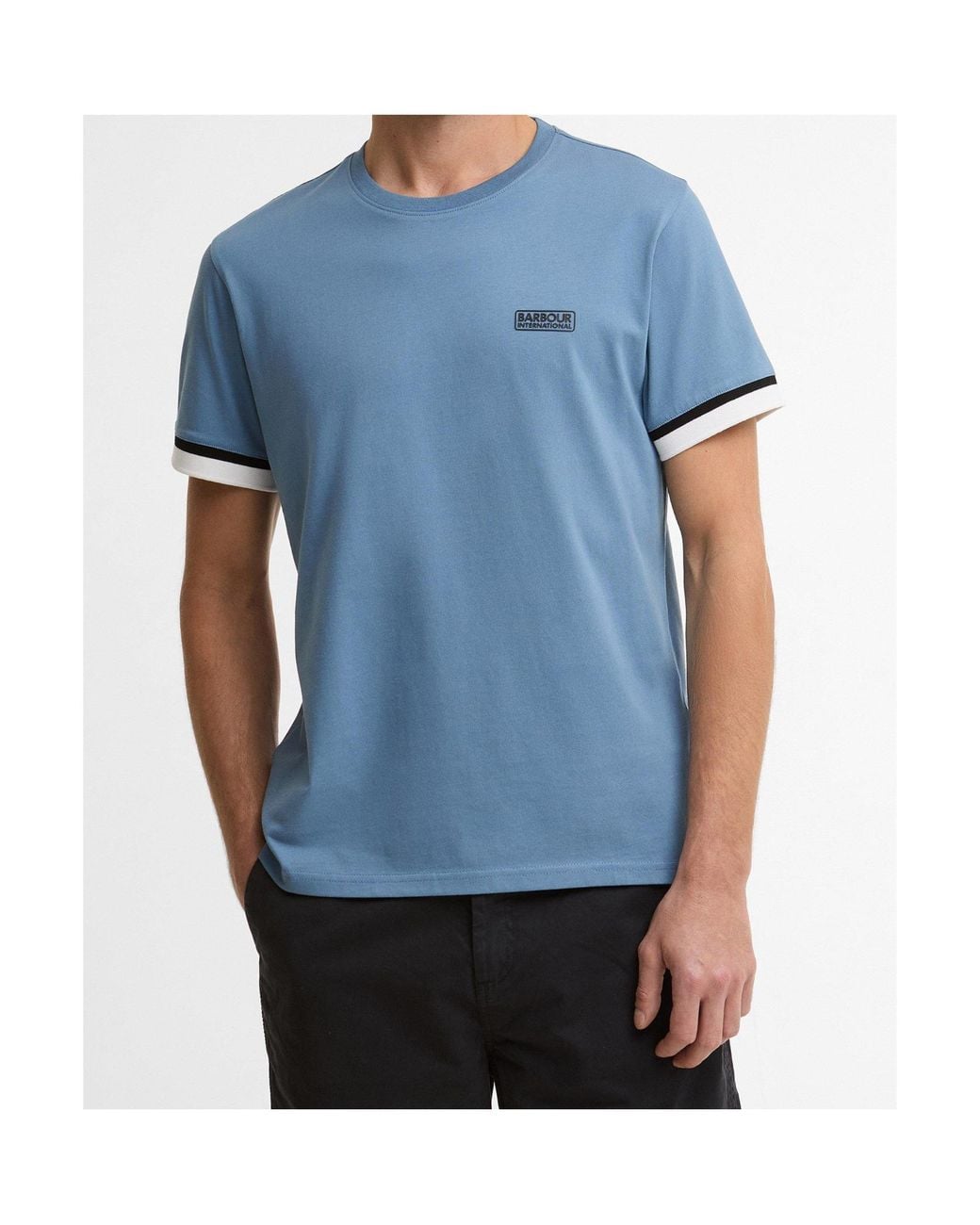 Barbour Blue Evan Short-Sleeved T-Shirt for men