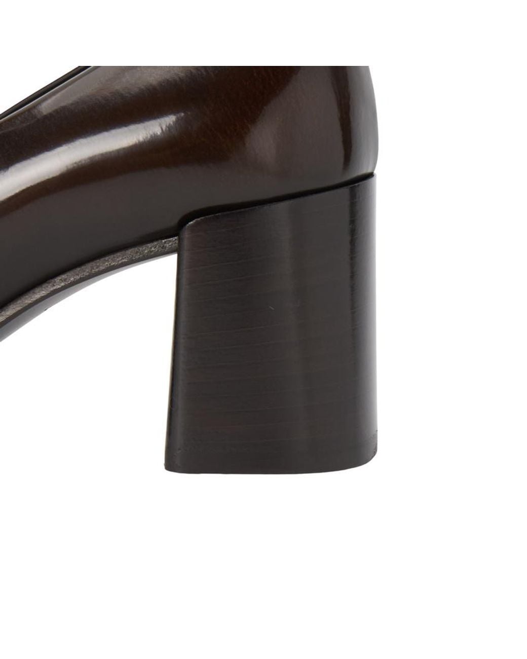 Prada Black Triangle-Logo High Heels