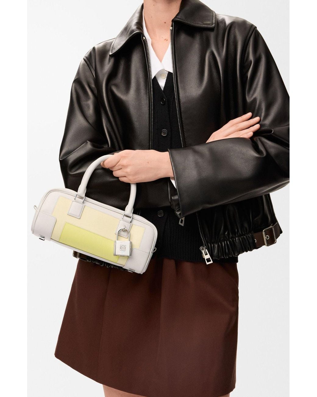 Loewe Metallic Amazona 23 Cropped Bag