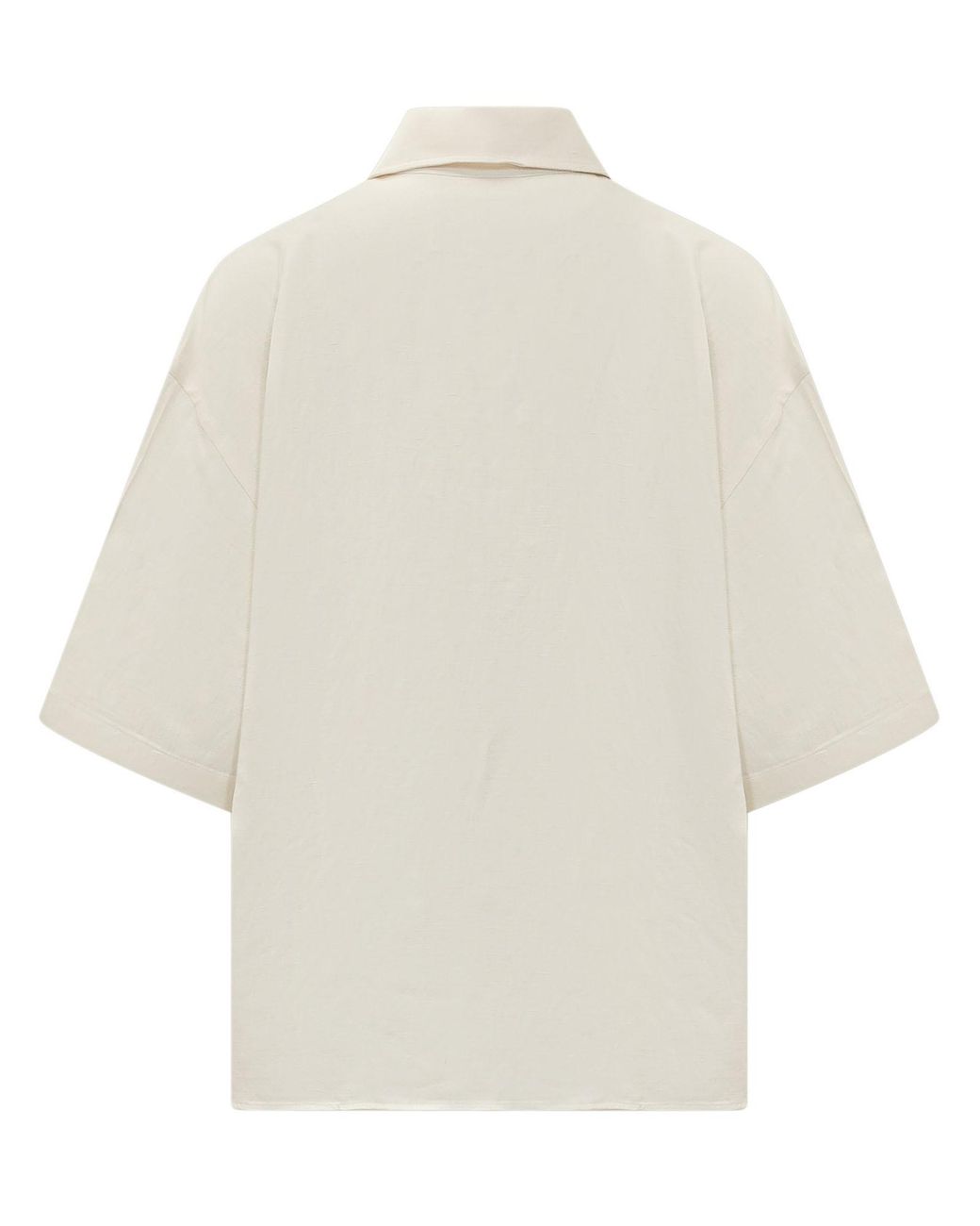 Studio Nicholson White Toulon Half-Placket Shirt