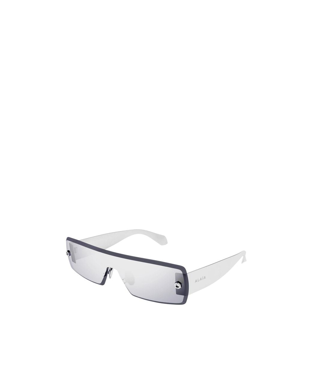 Alaïa White Alaïa Azzedine Shield Frame Sunglasses